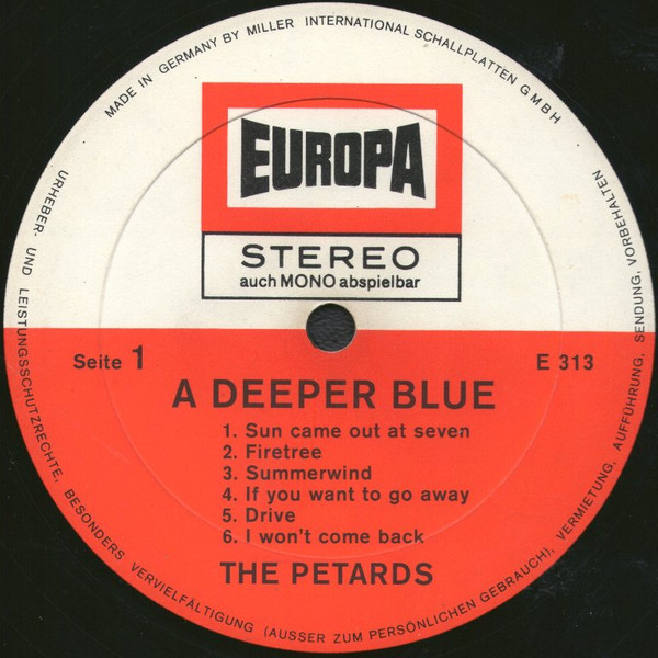 The Petards - A Deeper Blue | Europa (E 313) - 3