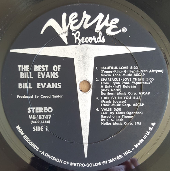 Bill Evans - The Best Of Bill Evans | Verve Records (V6-8747) - 4 Bill Evans - The Best Of Bill Evans | Verve Records (V6-8747) - 4