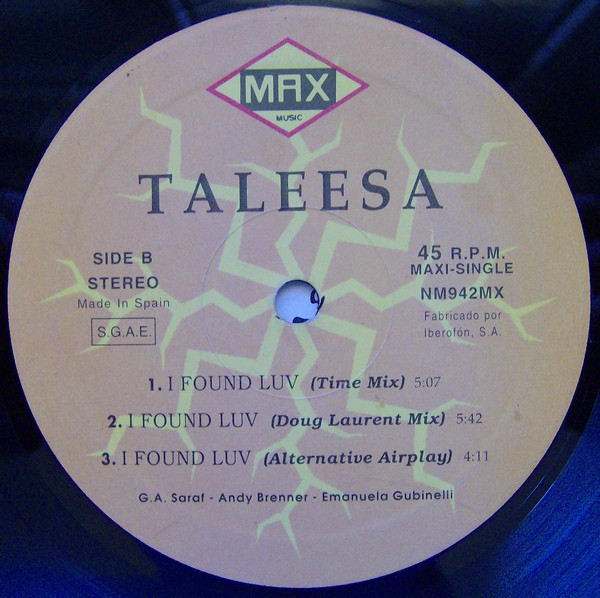 Taleesa - I Found Luv | Max Music (NM942MX) - 3