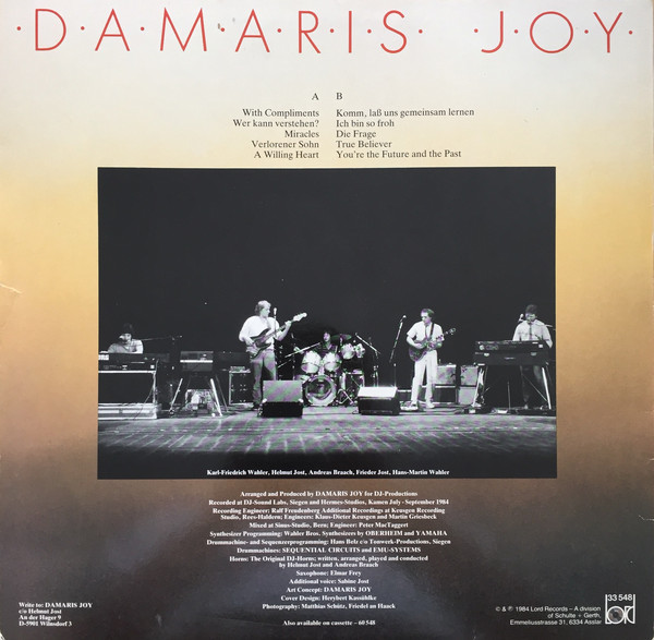 Damaris Joy - With Compliments | Lord Records (33 548) - 2