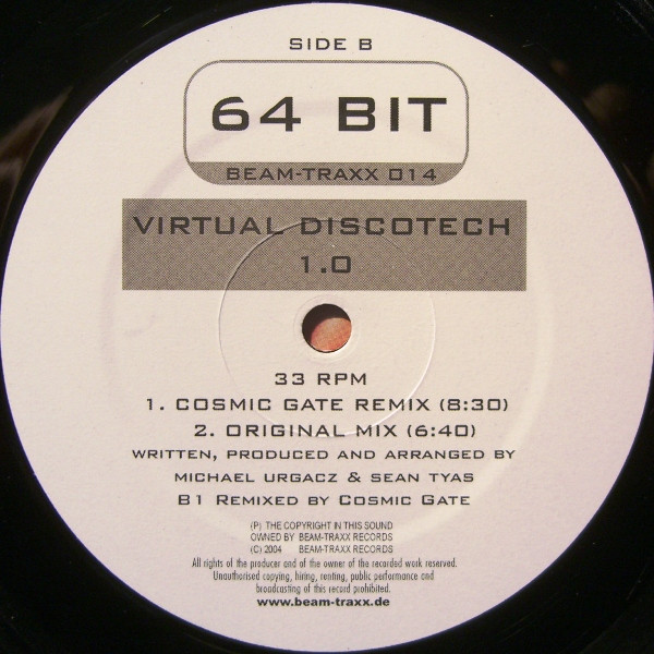 Beam & Sean Tyas Present 64 Bit - Virtual Discotech 1.0 | Beam Traxx (BEAM-TRAXX 014) - 3