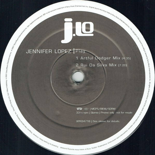 Jennifer Lopez - Play | Epic (XPR3471) - 4