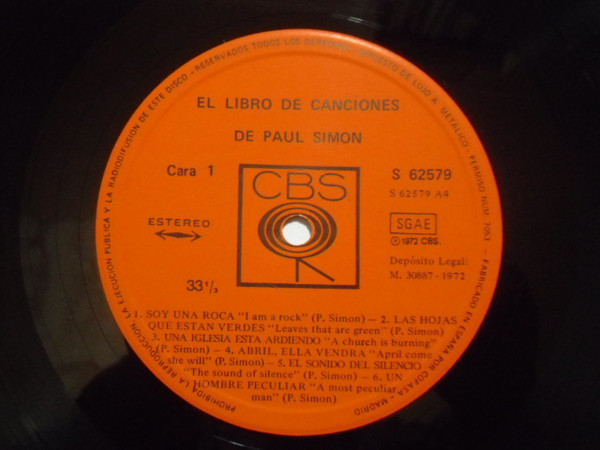 Paul Simon - The Paul Simon Song Book | CBS (S 62579) - 3 Paul Simon - The Paul Simon Song Book | CBS (S 62579) - 3