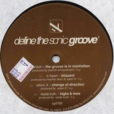 Various - Define The Sonic Groove 1 | Sonic Groove (sg9708)