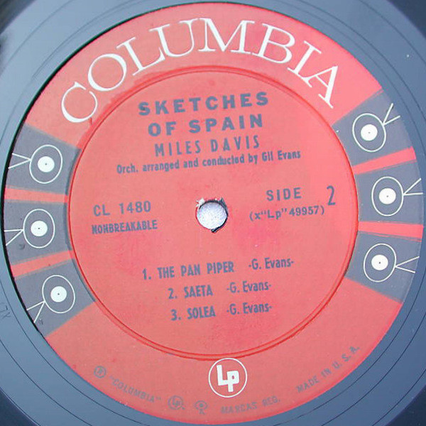 Miles Davis - Sketches Of Spain | Columbia (CL 1480) - 4