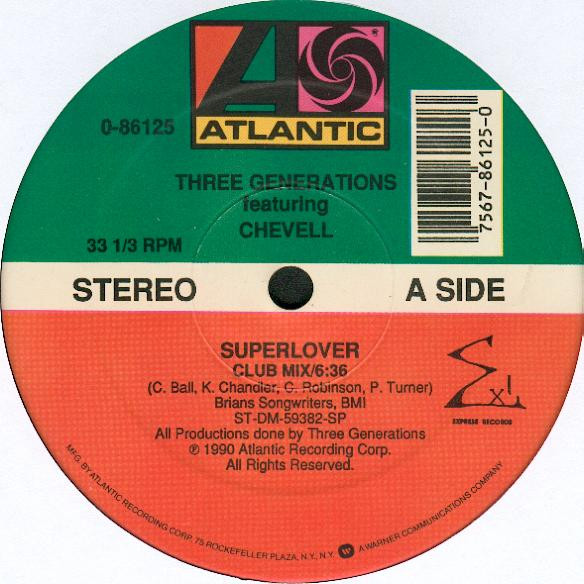 Three Generations Featuring Chevelle - Superlover / Get It Off | Atlantic (0-86125) - main Three Generations Featuring Chevelle - Superlover / Get It Off | Atlantic (0-86125) - main