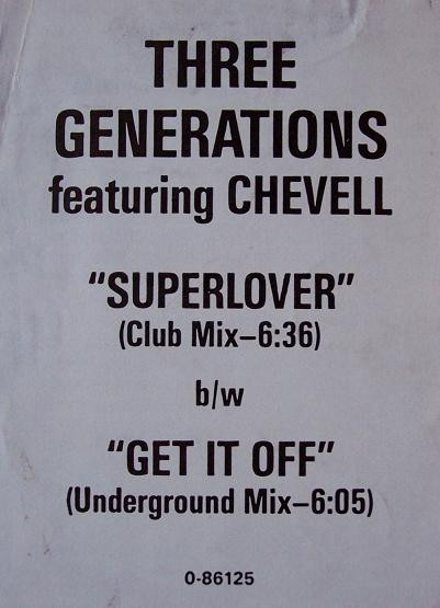 Three Generations Featuring Chevelle - Superlover / Get It Off | Atlantic (0-86125) - 3 Three Generations Featuring Chevelle - Superlover / Get It Off | Atlantic (0-86125) - 3