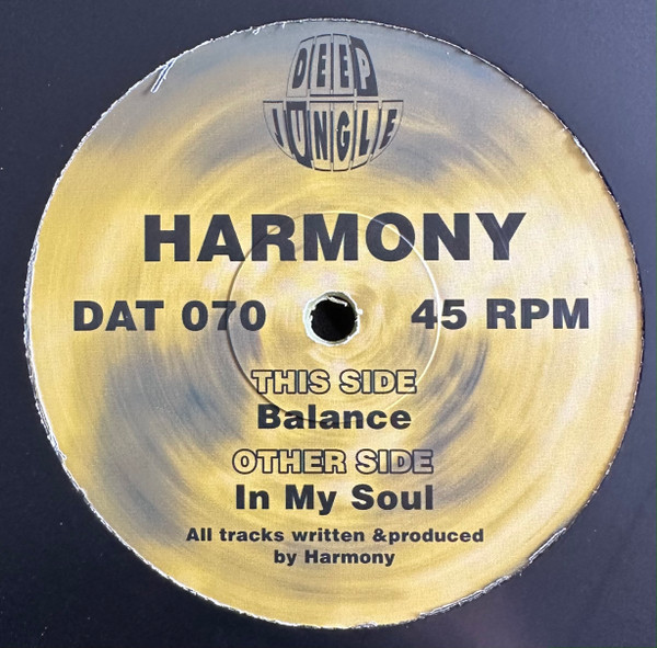 DJ Harmony - In My Soul / Balance | Deep Jungle (DAT 070)