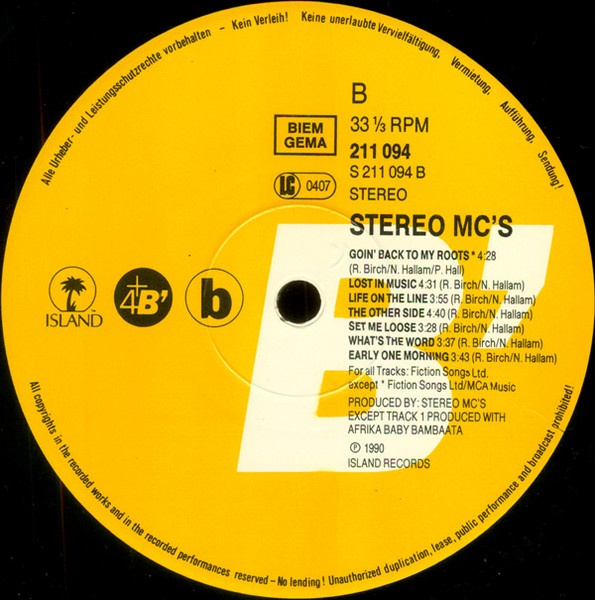 Stereo MC's - Supernatural | 4th & Broadway (211 094) - 4