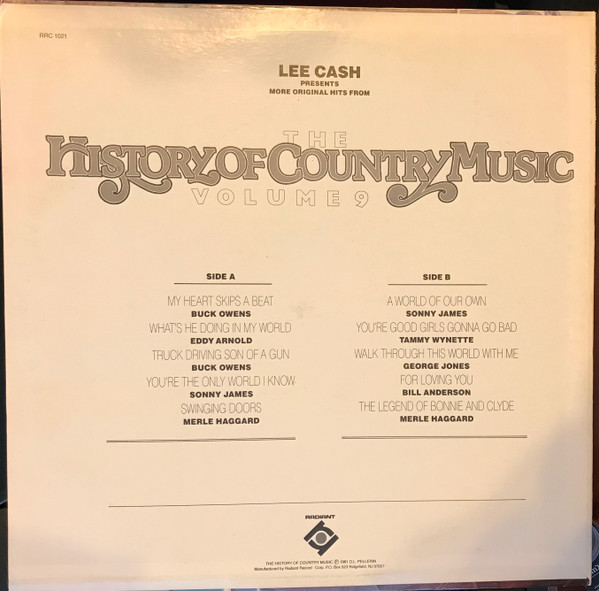 Various - The History Of Country Music Volume 9 | Radiant (RRC-1021) - 2
