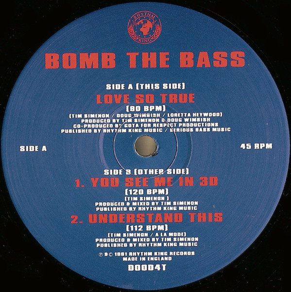 Bomb The Bass - Love So True | Rhythm King (DOOD4T) - 4