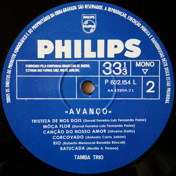 Tamba Trio - Avanço | Philips (P-632.154-L) - 4 Tamba Trio - Avanço | Philips (P-632.154-L) - 4
