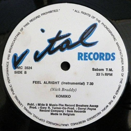 Komiko - Feel Alright | Vital Records (BMC 3524) - 2