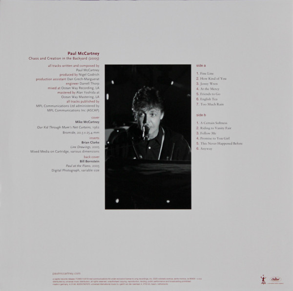 Paul McCartney - Chaos And Creation In The Backyard | Capitol Records (602557567670) - 2