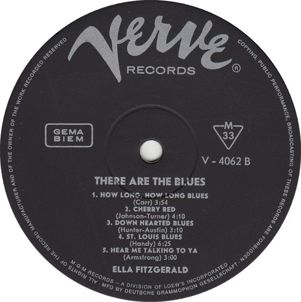 Ella Fitzgerald - These Are The Blues | Verve Records (V-4062) - 3