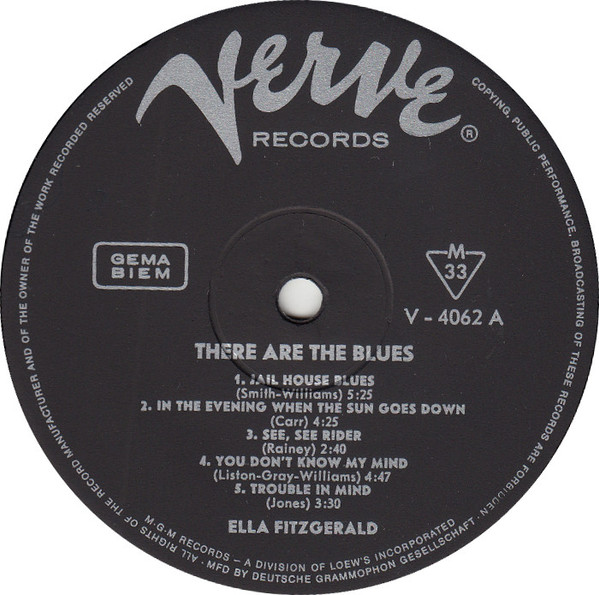 Ella Fitzgerald - These Are The Blues | Verve Records (V-4062) - 2