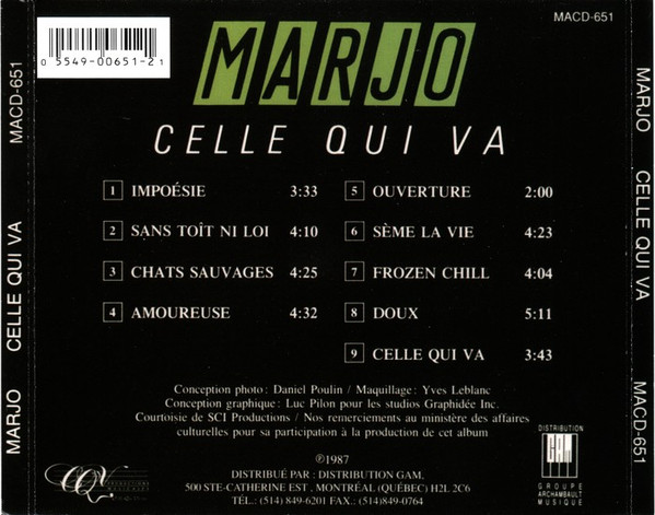 Marjo - Celle Qui Va | Celle Qui Va (MACD-651) - 2