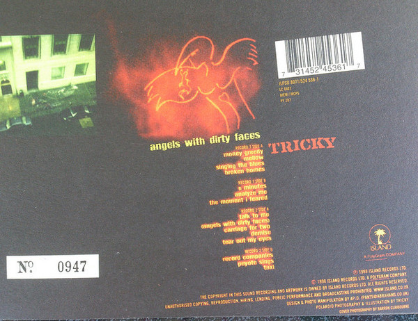 Tricky - Angels With Dirty Faces | Island Records (ILPSD 8071) - 11 Tricky - Angels With Dirty Faces | Island Records (ILPSD 8071) - 11