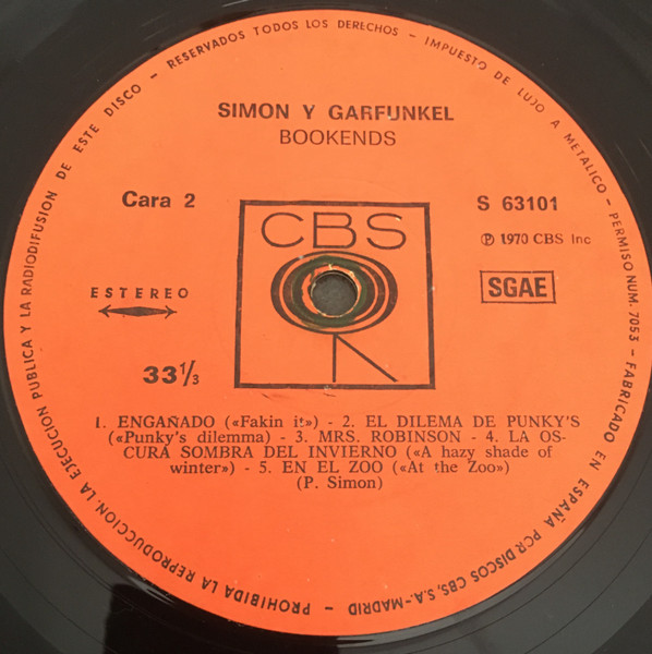 Simon & Garfunkel - Bookends | CBS (S-63101) - 4
