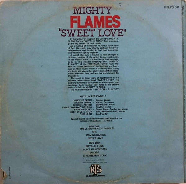 Mighty Flames - Sweet Love | RTS (RTLPS 011) - 2