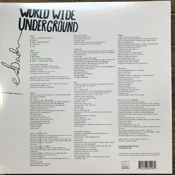 Erykah Badu - Worldwide Underground | Motown (B0000739-01) - 2