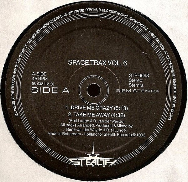 Space Trax - Volume 6 | Stealth Records (STR 6693) - 2