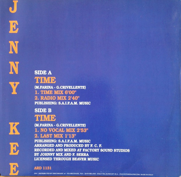 Jenny Kee - Time | Asia Records (ARD 1131)