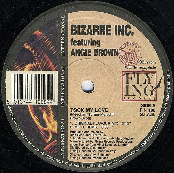 Bizarre Inc - Took My Love | Flying International (FIN 108) - 2