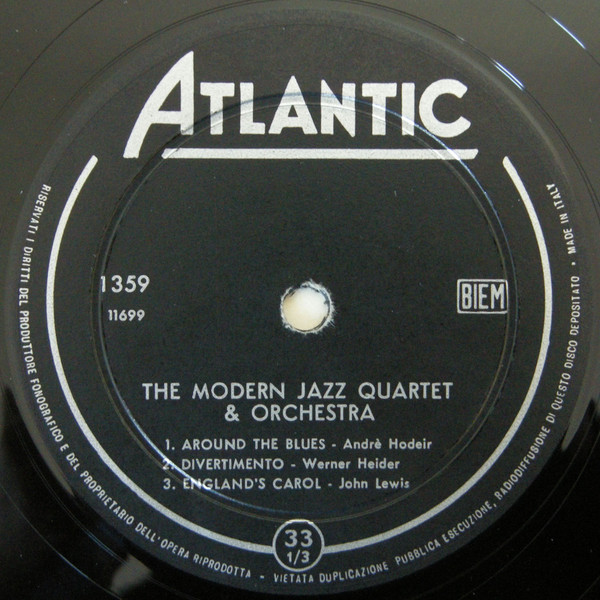 The Modern Jazz Quartet - The Modern Jazz Quartet & Orchestra | Atlantic (1359) - 3