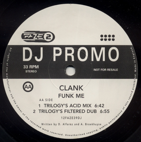 Clank - Funk Me | Faze 2 (12FAZE39DJ) - 2