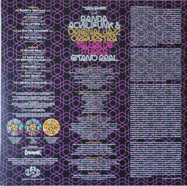 Banda Achilifunk & Original Jazz Orquestra Taller De Musics - Gitano Real | Gutifunk & Achilisound Discos (GTFK 016 LP)