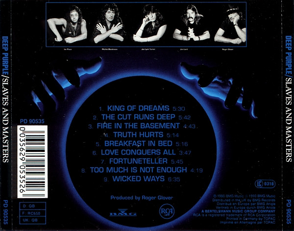 Deep Purple - Slaves And Masters | RCA (PD 90535) - 2