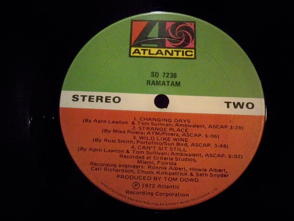 Ramatam - Ramatam | Atlantic (SD 7236) - 3