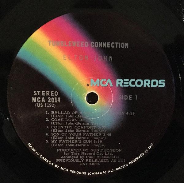 Elton John - Tumbleweed Connection [Vinyl] | MCA Records (MCA 2014) - 4