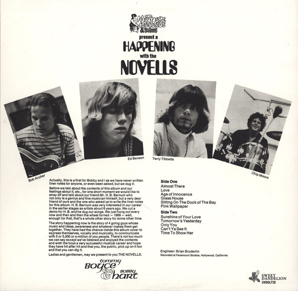 The Novells - That Did It! | Sweet Dandelion (SWDDL728) - 2