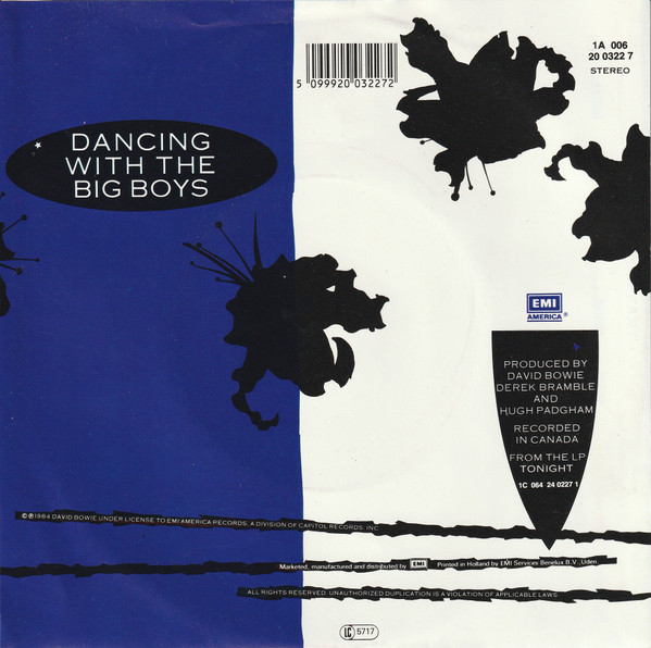 David Bowie - Blue Jean | EMI America (1A 006-20 0322 7) - 2