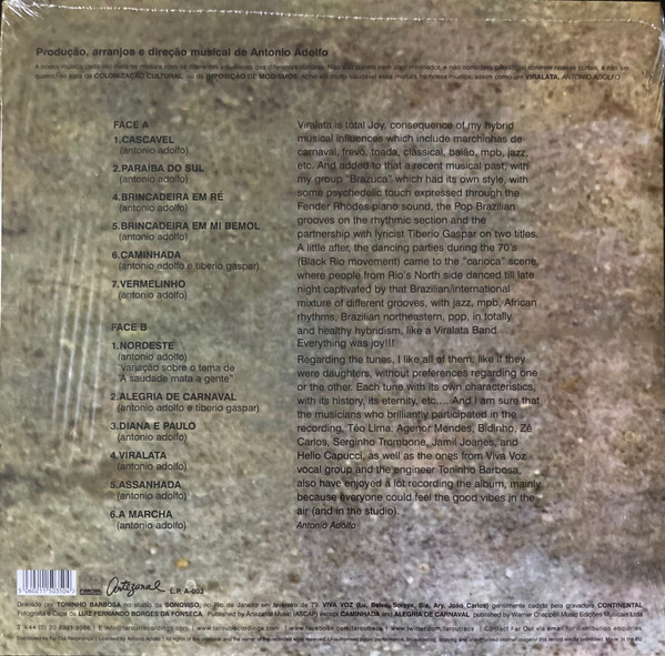 Antonio Adolfo - Viralata | Far Out Recordings (LP.A-003) - 2