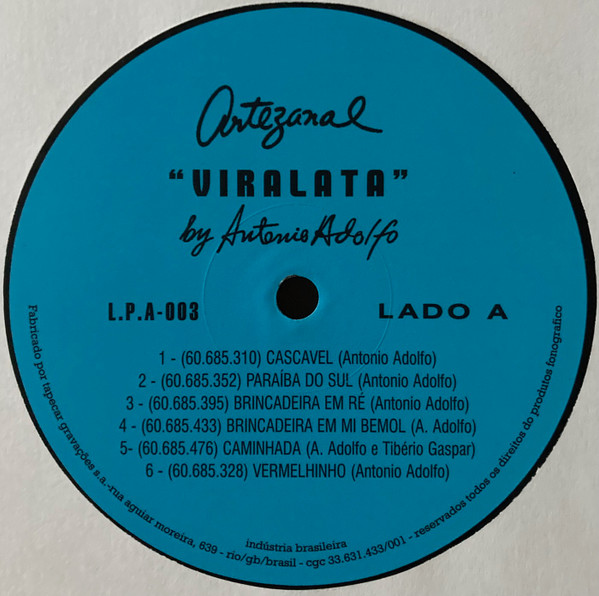 Antonio Adolfo - Viralata | Far Out Recordings (LP.A-003) - 3