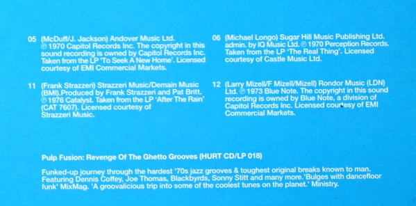 Various - Pulp Fusion: Fully Loaded (Original 1970's Ghetto Jazz & Funk Classics) | Harmless (HURTLP 019) - 12 Various - Pulp Fusion: Fully Loaded (Original 1970's Ghetto Jazz & Funk Classics) | Harmless (HURTLP 019) - 12