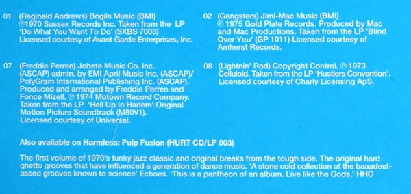 Various - Pulp Fusion: Fully Loaded (Original 1970's Ghetto Jazz & Funk Classics) | Harmless (HURTLP 019) - 10 Various - Pulp Fusion: Fully Loaded (Original 1970's Ghetto Jazz & Funk Classics) | Harmless (HURTLP 019) - 10