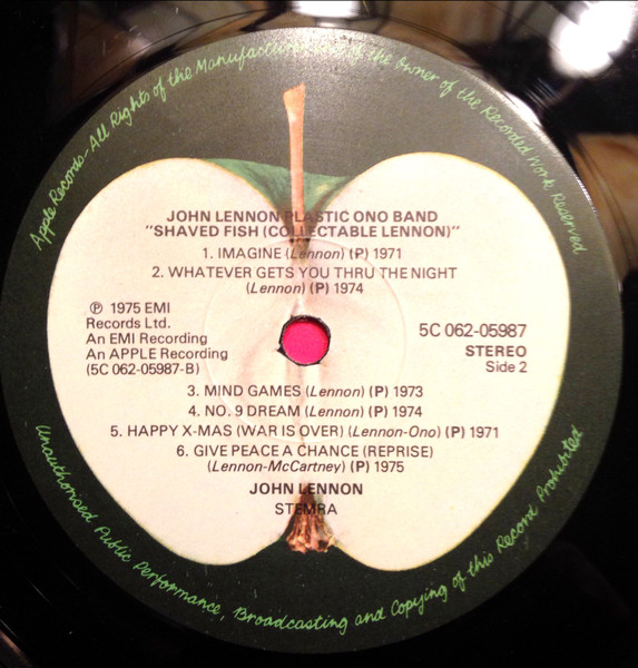 John Lennon / The Plastic Ono Band - Shaved Fish | Apple Records (5C 062-05987) - 4