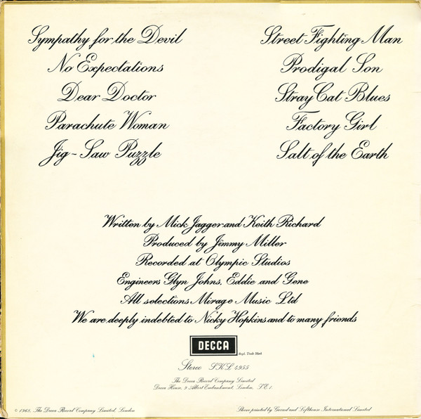 The Rolling Stones - Beggars Banquet | Decca (SKL.4955) - 3