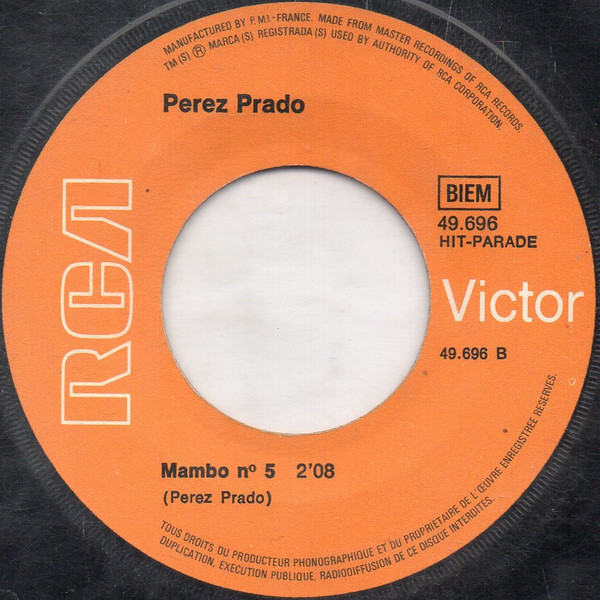 Perez Prado - Cerisiers Roses Et Pommiers Blanc / Mambo N° 5 | RCA Victor (49 696) - 4
