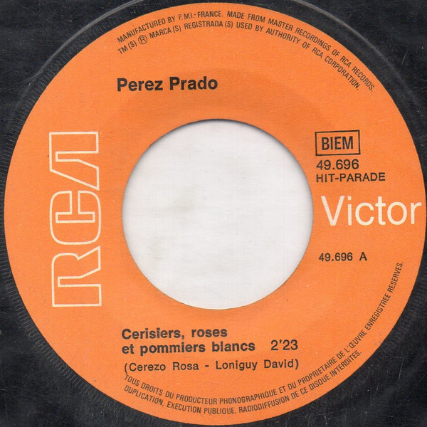 Perez Prado - Cerisiers Roses Et Pommiers Blanc / Mambo N° 5 | RCA Victor (49 696) - 3