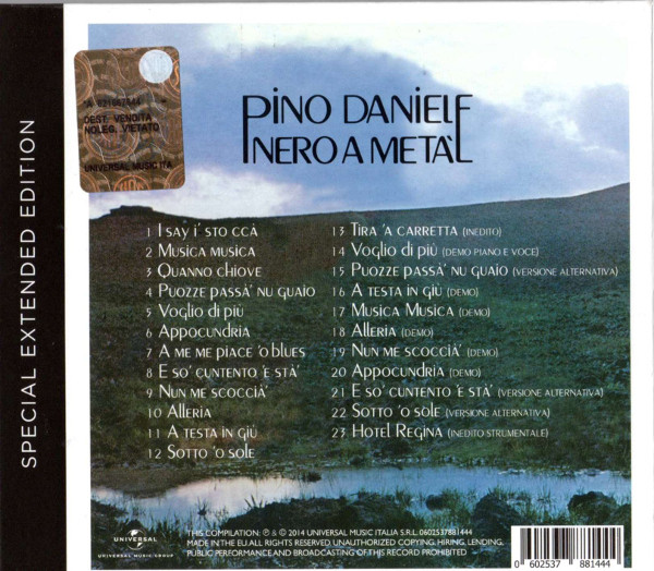 Pino Daniele - Nero A Metà | Universal (0602537881444) - 2