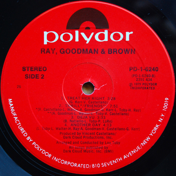 Ray, Goodman & Brown - Ray, Goodman & Brown | Polydor (PD-1-6240) - 3