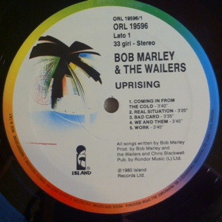 Bob Marley & The Wailers - Uprising | Island Records (ORL 19596) - 3 Bob Marley & The Wailers - Uprising | Island Records (ORL 19596) - 3