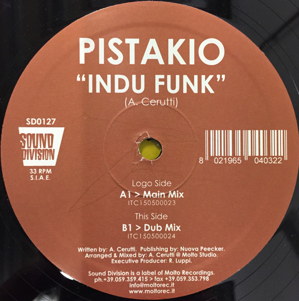 Pistakio - Indu Funk | Sound Division (SD 0127)