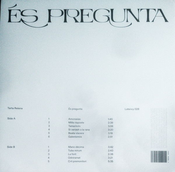 Tarta Relena - És Pregunta | Latency (Latency 028) - 2