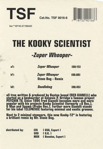 The Kooky Scientist - Zuper Whooper | The Spacefrogs (TSF 9016-6) - 2